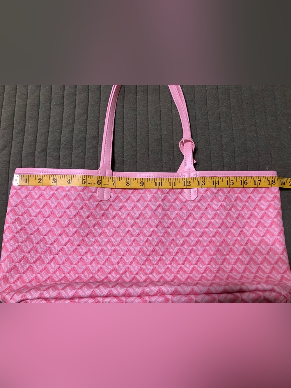 Pink Patterned Tote - Picture 6 of 8